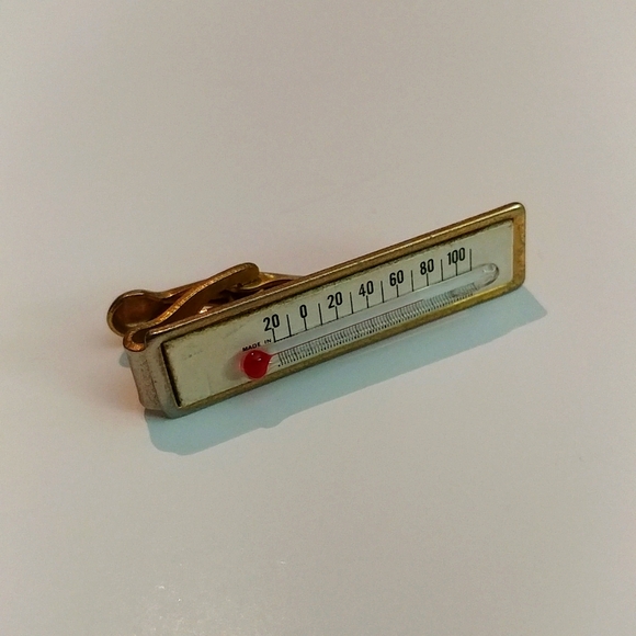 Vintage Accessories Miniature Thermometer Tie Clip Poshmark